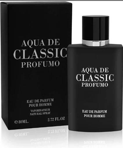 Perfume Fragrance World Aqua De Classic Profumo Edp 80ml Hombre