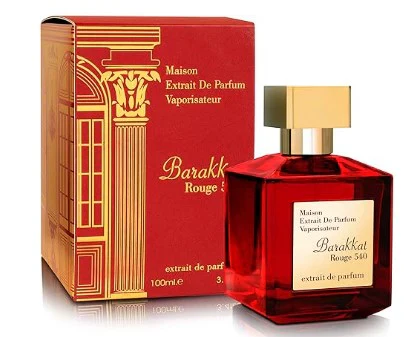 Perfume Fragrance World Barakkat Rouge 540 Maison Extrait de Parfum 100ml Unisex