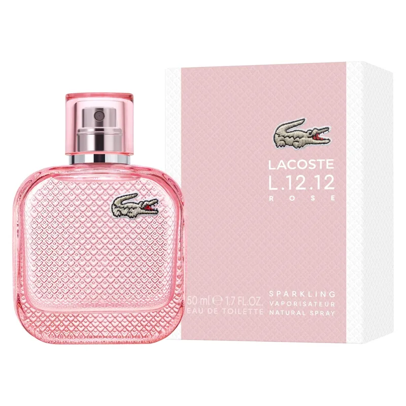 Perfume Lacoste 12:12 Elle Sparkling Rose Edt 100ml Mujer - Nuevo edicion Rose