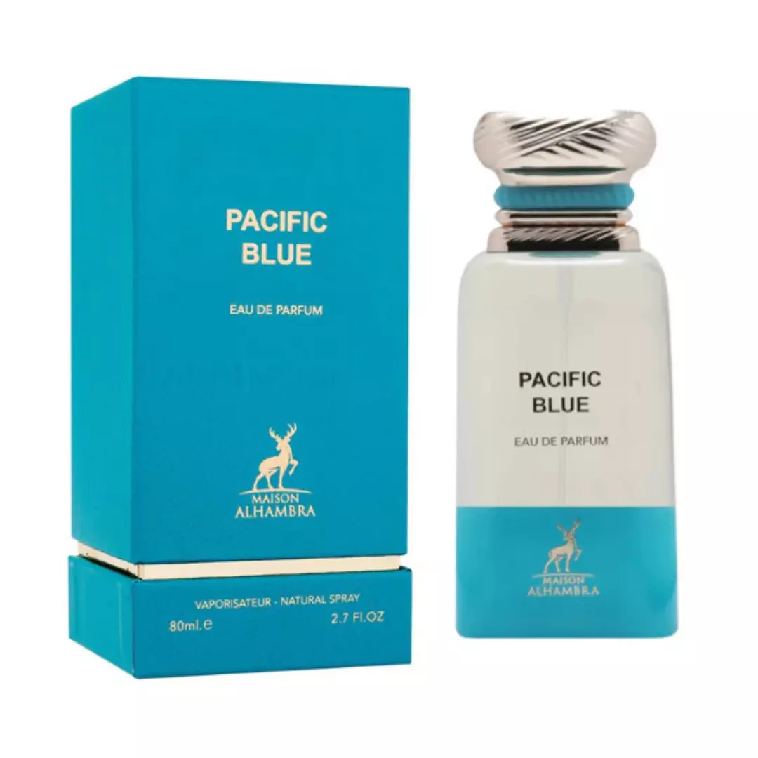 Perfume Lattafa Maison Alhambra Pacific Blue Edp 80ml Unisex- Inspirado En Nerolí Portofino