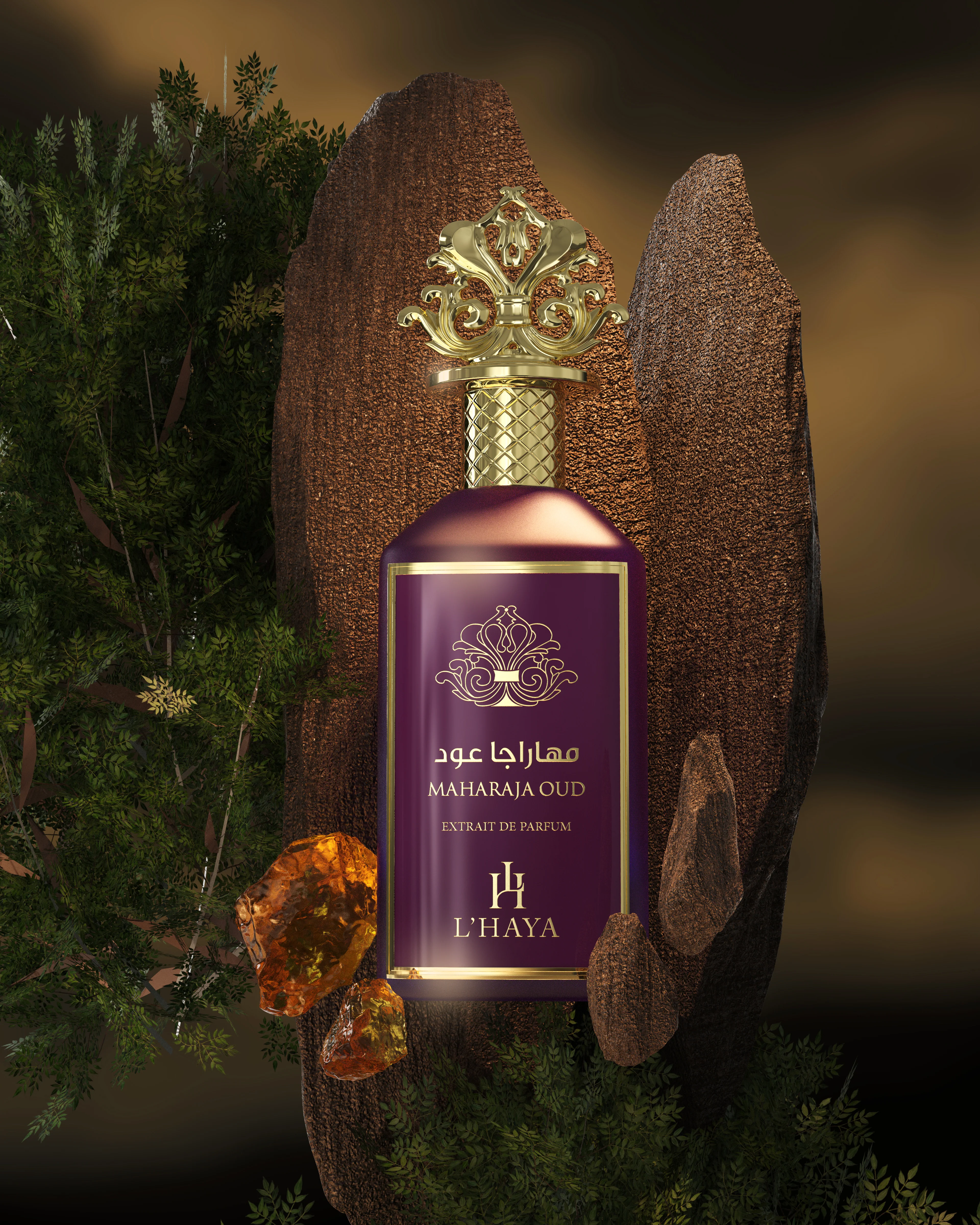 Perfume Lhaya Maharaja Oud Extrait De Parfum 100Ml Unisex - Erba Pura - Image 3
