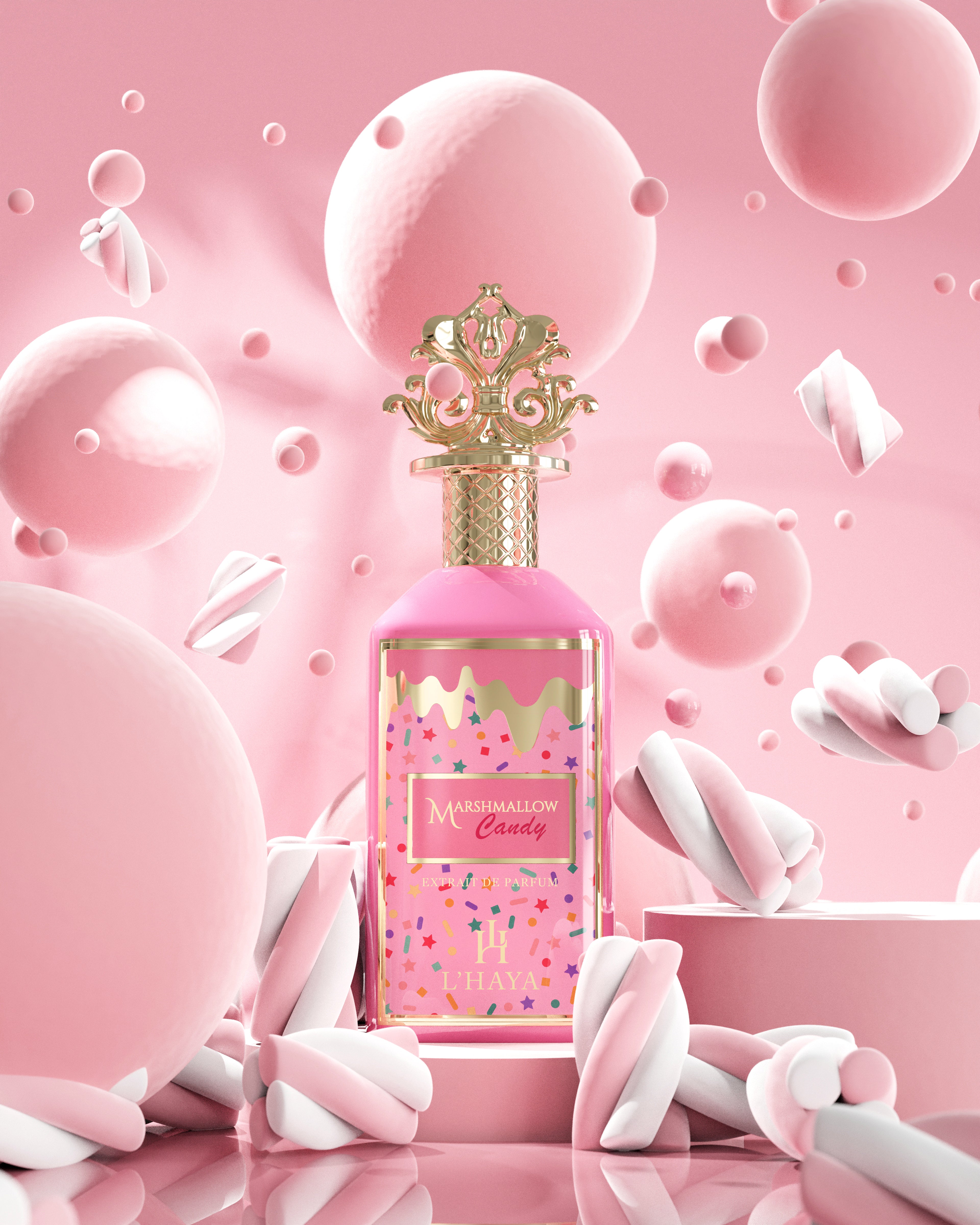Perfume Lhaya Marshmallow Candy Extrait De Parfum 100Ml Unisex - Image 3