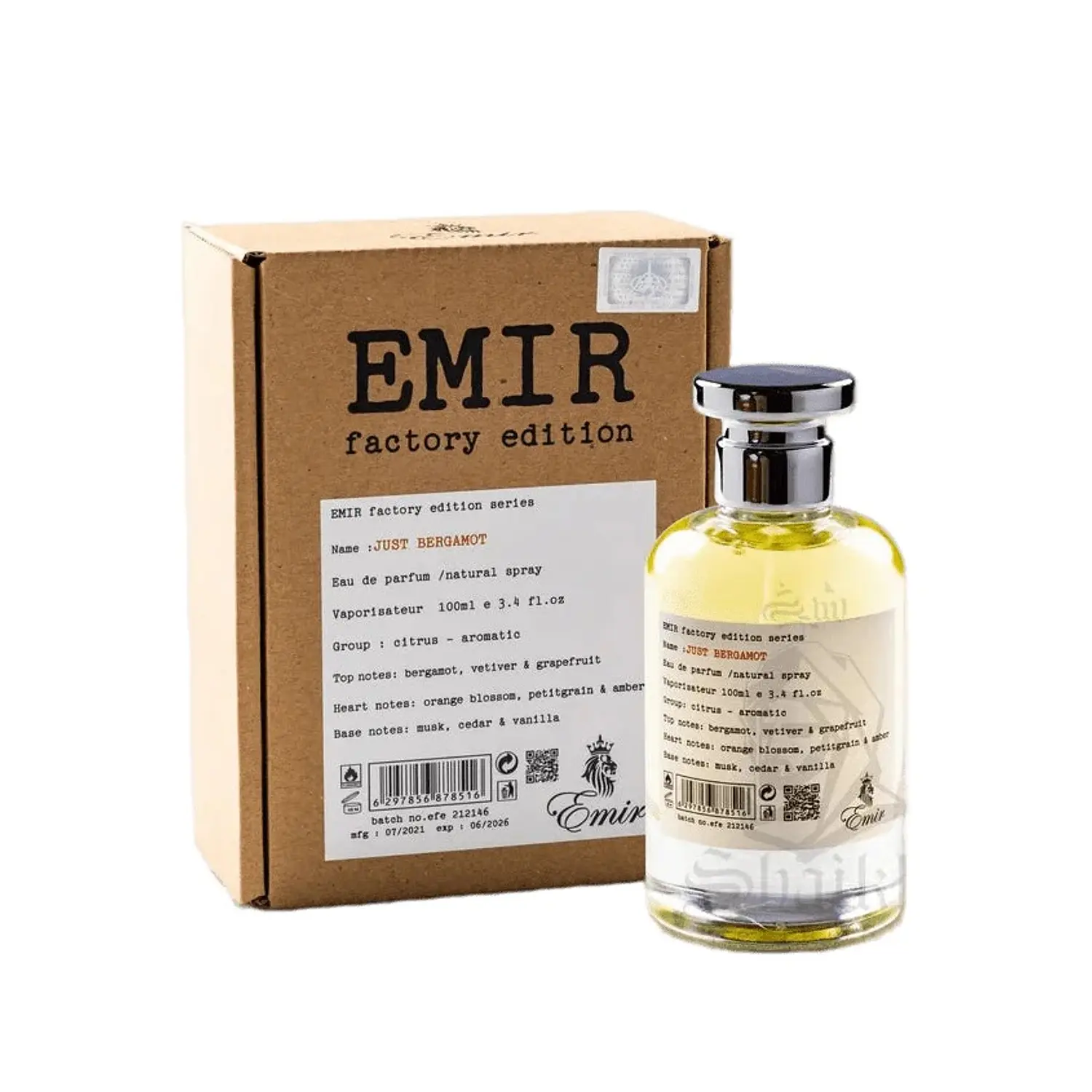 Perfume Paris Corner Just Bergamot Emir Factory Edition EDP 100 ml Unisex