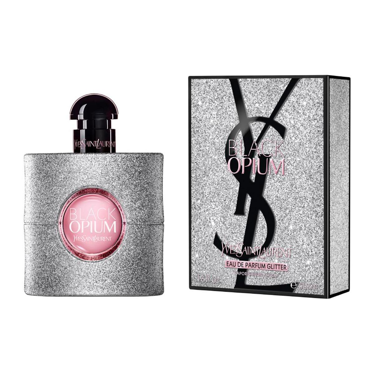 Perfume Yves Saint Laurent Black Opium EDP Glitter 50 ml Mujer